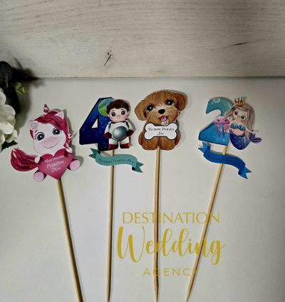 🎀 Топери за торта / кексчета с животни