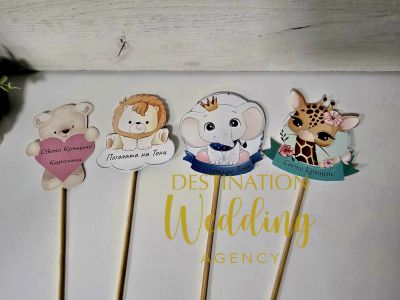 🎀 Топери за торта / кексчета с животни