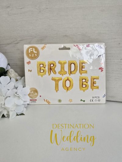 Фолиев златен надпис Bride to be