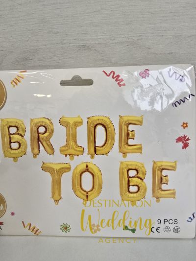 Фолиев златен надпис Bride to be